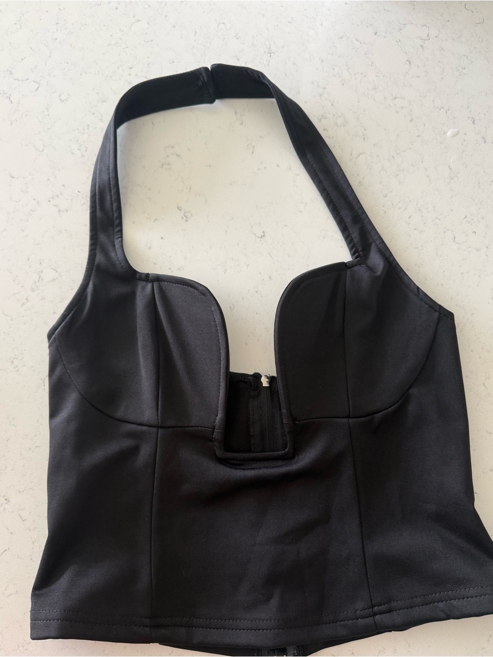 Black Halter Top
